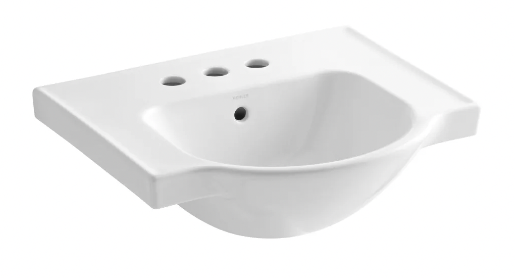 Kohler Devonshire 16-7/8" Undermount Bathroom Sink with Overflow