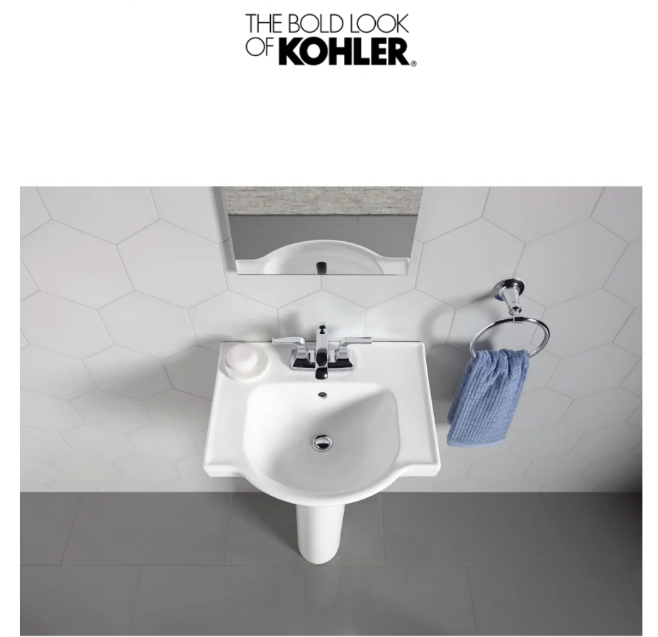 Kohler Devonshire 16-7/8" Undermount Bathroom Sink with Overflow