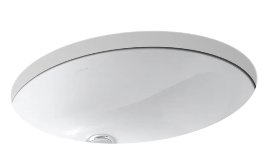 Kohler Caxton 19-1/4" Undermount Bathroom Sink with Overflow Model:K-2210-0