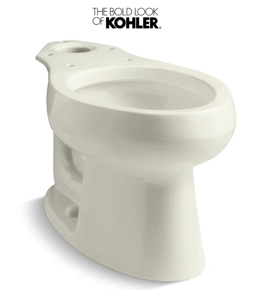 Kohler Wellworth Elongated Toilet Bowl - Less Seat Model:K-4198-96