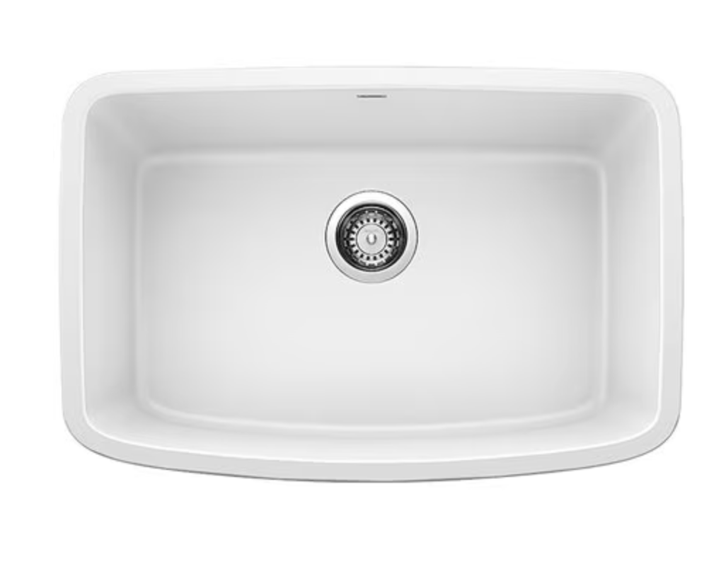 Valea Silgranit 27" Single Bowl Undermount Kitchen Sink - White Zoro #: G7276593 Mfr #: 442551