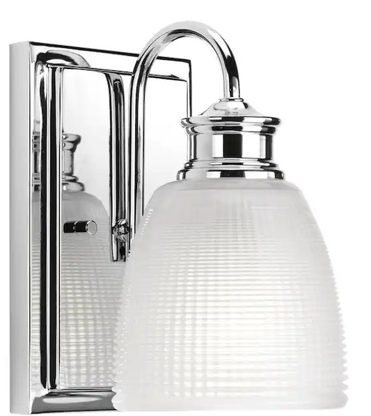 419) Lucky Collection 5 in. 1-Light Polished Chrome Bath Sconce