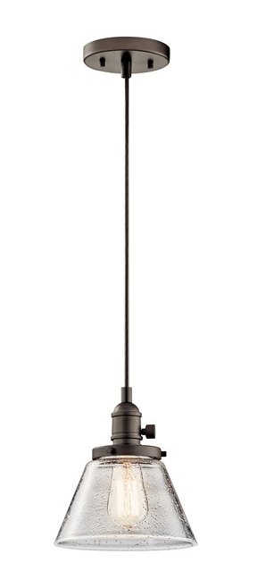 421) Avery™ 1 Light Cone Mini Pendant Olde Bronze - 43851-OZ